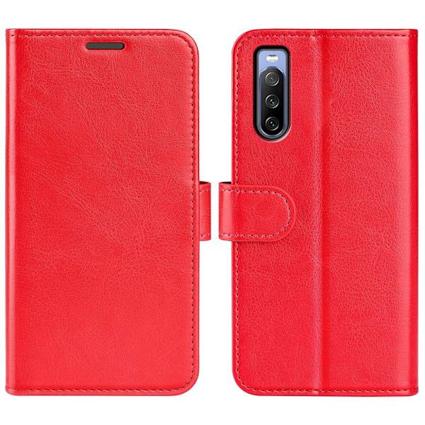 Sony Xperia 10 IV Fodral Crazy Horse Läder Röd