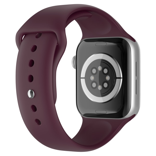 Apple Watch 38/40/41 mm Silikon Armband (S/M) Vinröd
