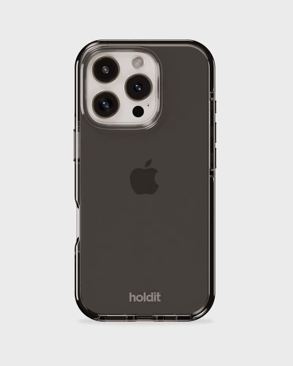 holdit iPhone 16 Pro Max Mobilskal Seethru Svart Svart