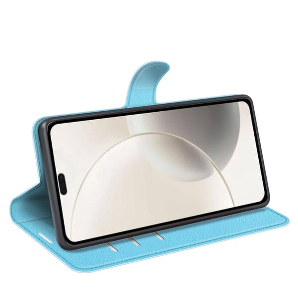 Honor 400 Smart Fodral Litchi Läder Blå