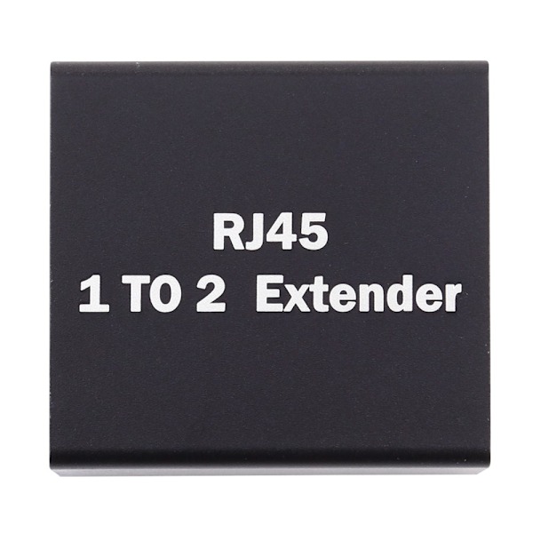 2-PACK RJ45 Splitter Ethernet LAN Adapter Svart