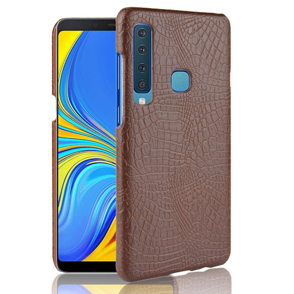 Samsung Galaxy A9 (2018) - Krokodil Mönster Skal - Brun Brown Brun