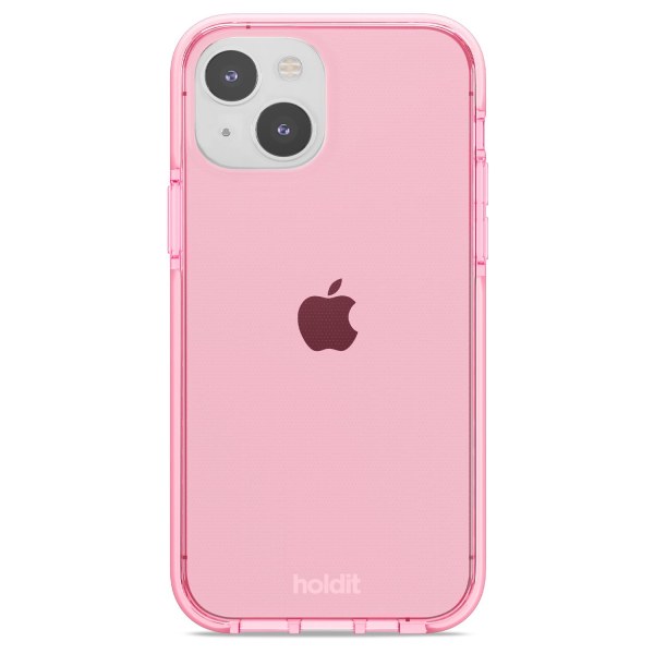 holdit iPhone 14 / 13 Skal Seethru Bright Pink