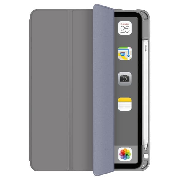iPad Air 2026-2020 Fodral Tri-Fold Grå Grey Grå