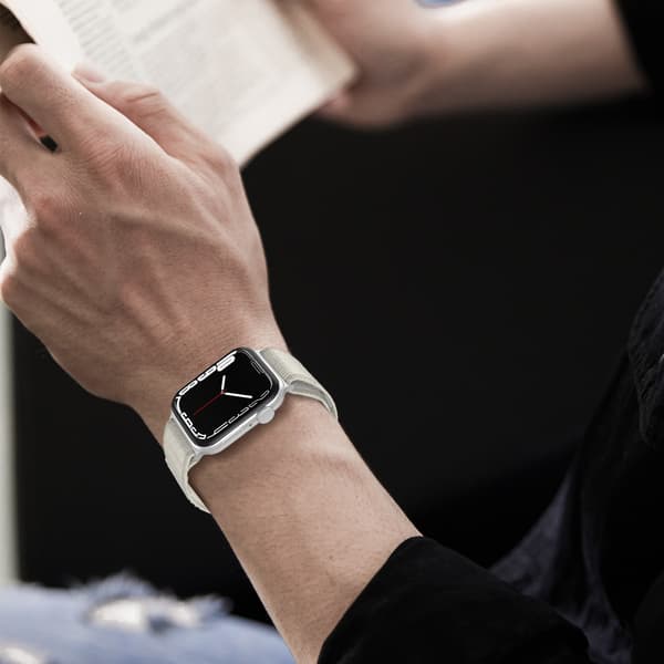 Apple Watch 38/40/41/42 mm Armband Nylon Trail Loop Ljus Grå