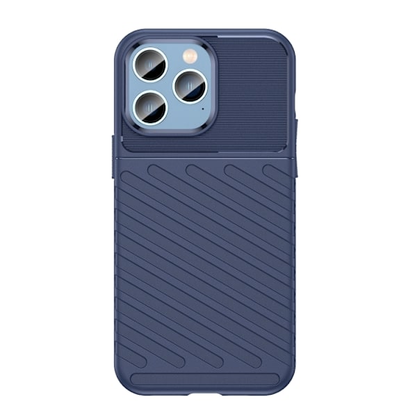 iPhone 14 Plus Skal Twill Textur Blå