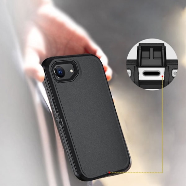 iPhone 16e Skal Extreme Shockproof Hybrid Svart