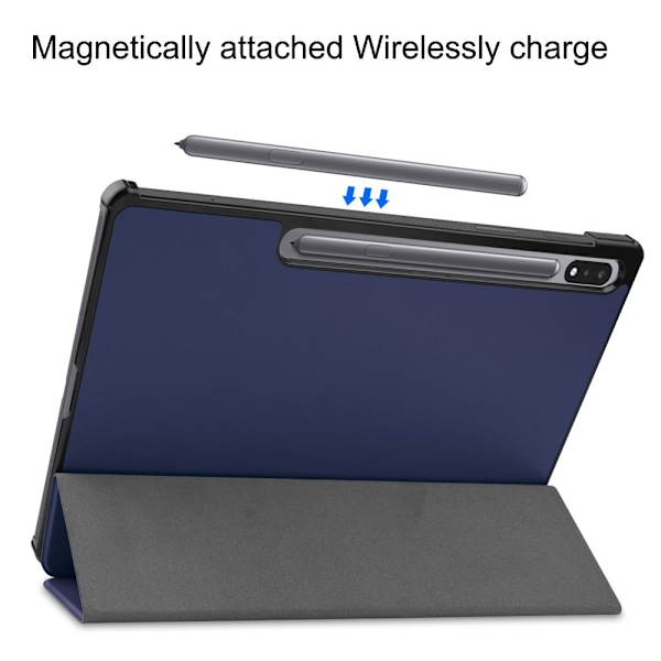 Galaxy Tab S10 Plus/S9 Plus/S9 FE Plus Fodral Tri-Fold Blå