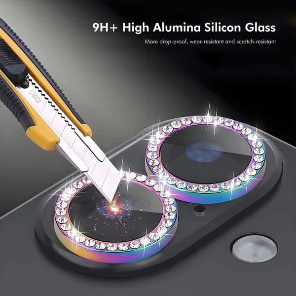 HAT PRINCE iPhone 18 Pro/18 Pro Max Linsskydd Enkay Strass