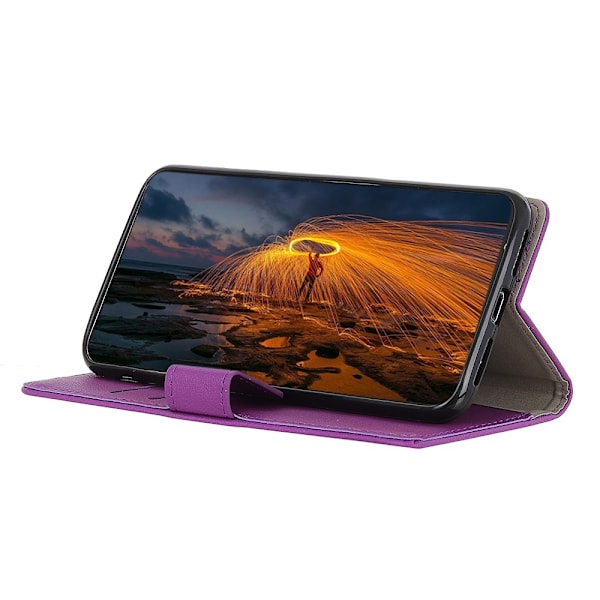 iPhone 12 Pro Max - Läder Fodral - Lila Purple Lila
