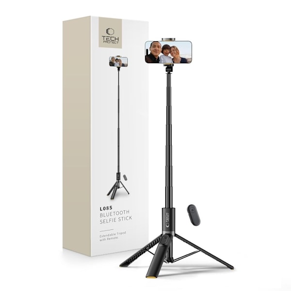Tech-Protect Bluetooth Selfiestick Tripod Svart
