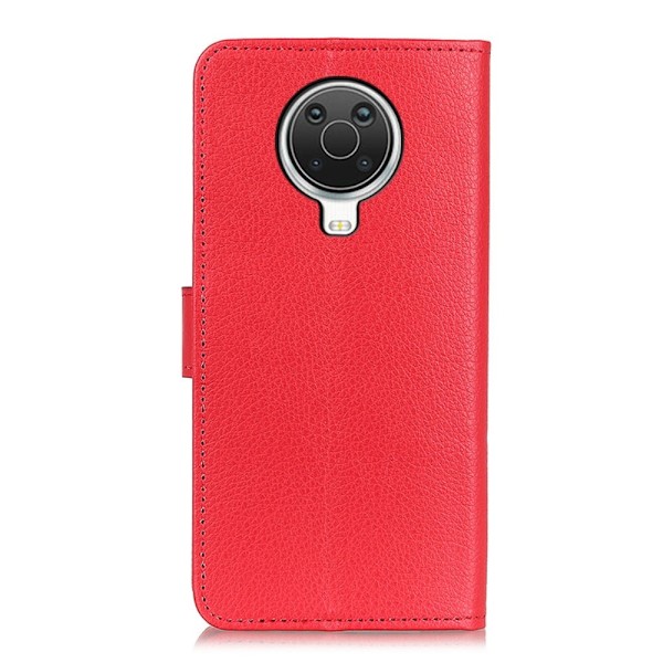 Nokia G10 / G20 Fodral Litchi Läder Röd