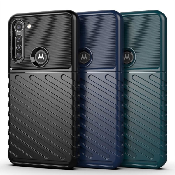 Motorola Moto G8 Power - Twill Textur Skal - Svart Svart