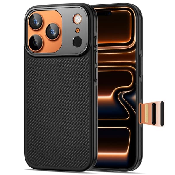 Tech-Protect iPhone 17 Pro Skal MagSafe Kevlar Aramid Svart