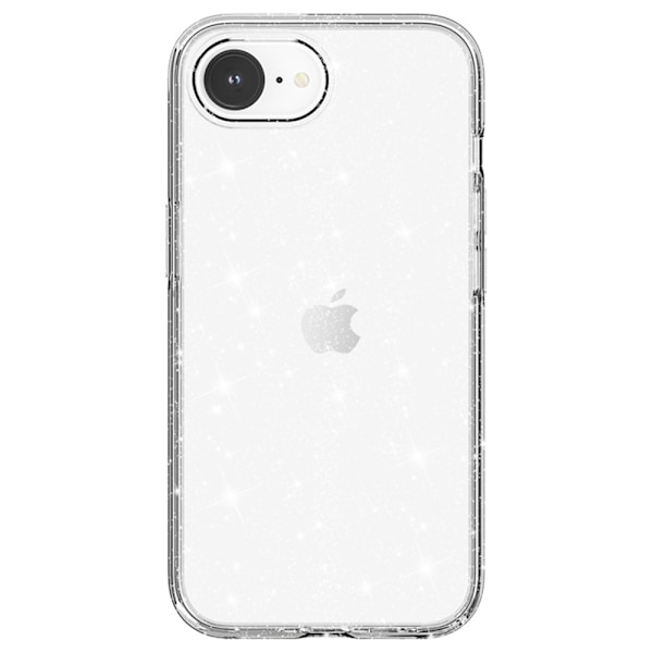 iPhone 16e Skal Glitter Shockproof Transparent