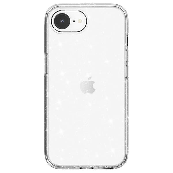 iPhone 17e / 16e Skal Glitter Shockproof Transparent