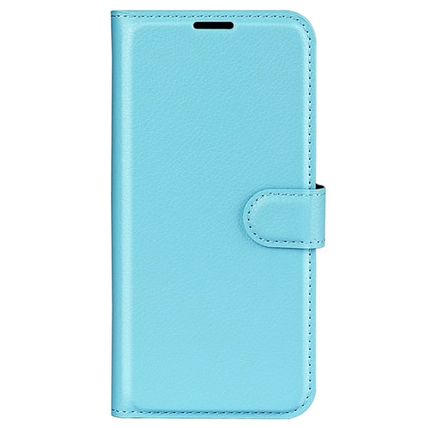 Samsung Galaxy A15 5G Fodral Litchi Läder Ljus Blå