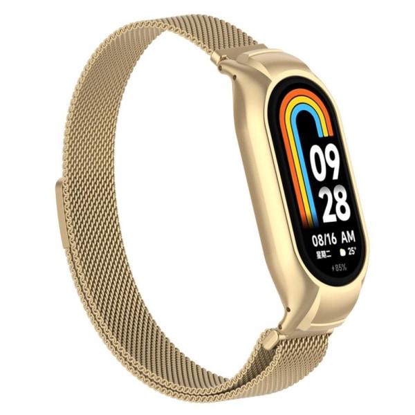 Milanese Loop Metall Armband Xiaomi Smart Band 8 Guld