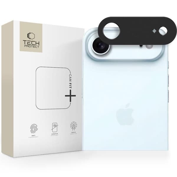 Tech-Protect iPhone Air Linsskydd CamAlloy Fit+ Svart