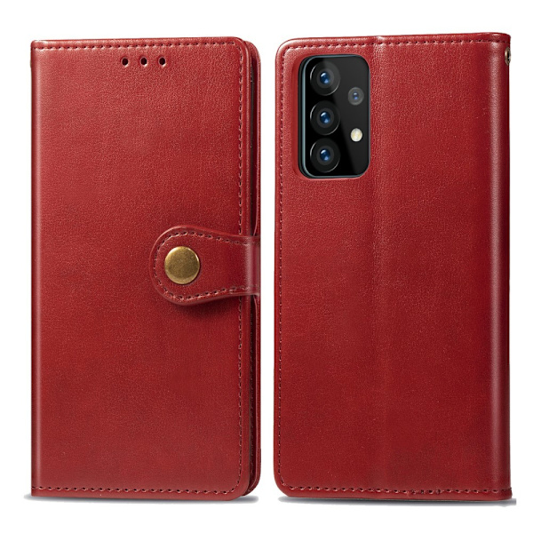 Samsung Galaxy A72 - Solid Plånboksfodral - Röd Red Röd