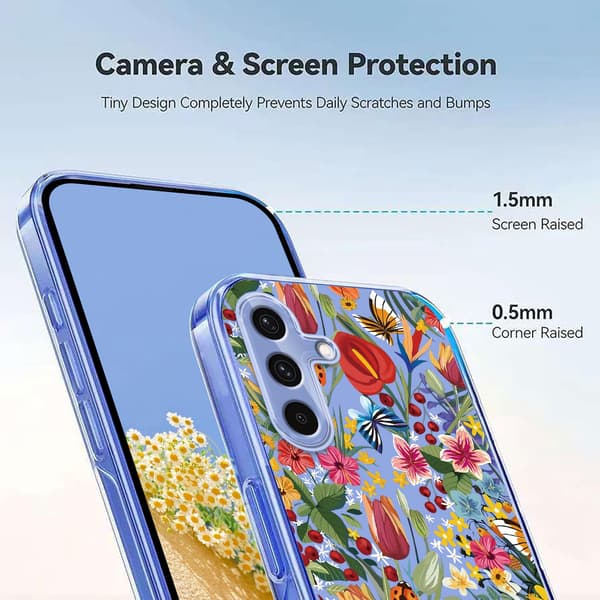 Samsung Galaxy A57 5G Skal Med Tryck Blommor