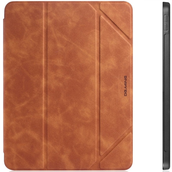 DG.MING iPad Air 2025-2020/Pro 11 2018 Fodral Pennhållare Brown Brun