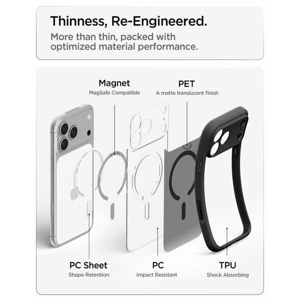 Spigen iPhone 18 Pro / 17 Pro Skal MagSafe Ultra Svart