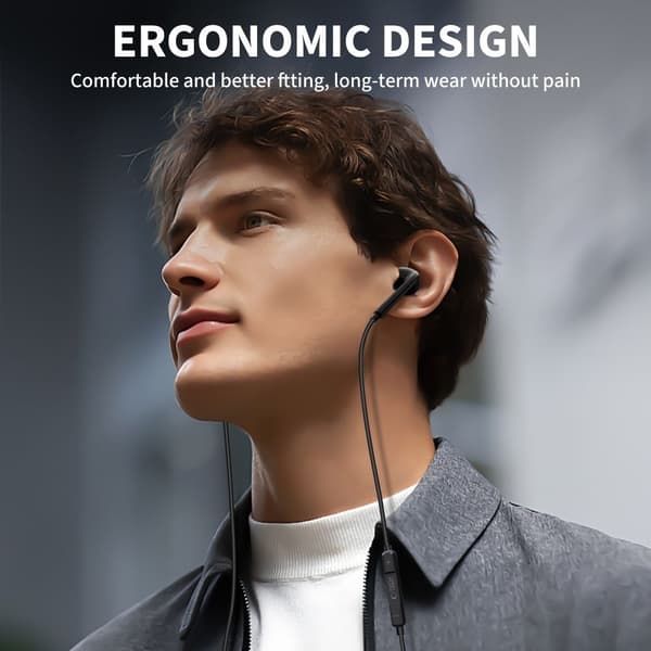 Tech-Protect In-Ear Hörlurar USB-C UltraBoost Svart