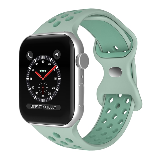 Sportarmband Dual-Color Apple Watch 41/40/38 mm (M/L) Grön