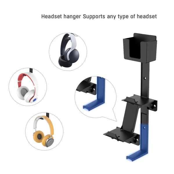 JYS Universalt Väggfäste Till Handkontroll / Headset Svart