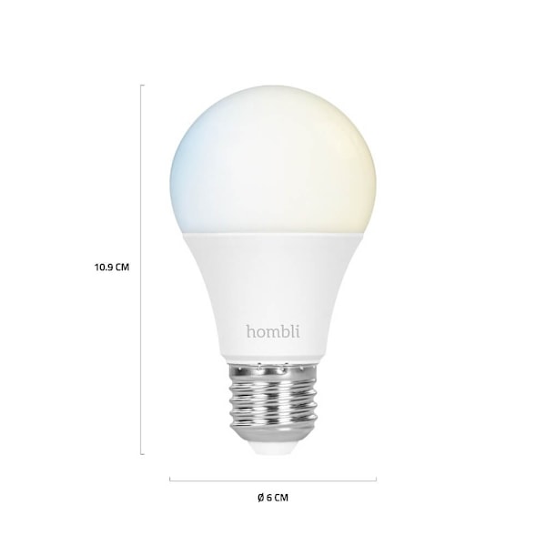 Hombli Smart Lampa E27 9W Promo 2-Pack CCT