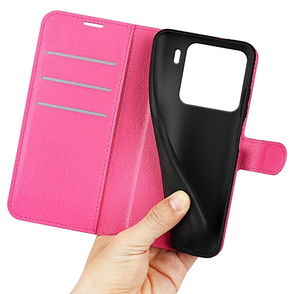 Xiaomi 15 Fodral Litchi Läder Rosa