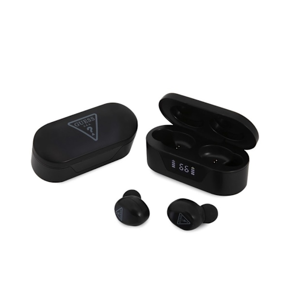 Guess True Wireless Hörlurar Triangle Logo Svart