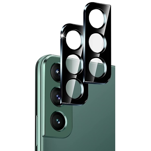[2-Pack] Samsung S21/S21 Plus Linsskydd I Härdat Glas - Svart