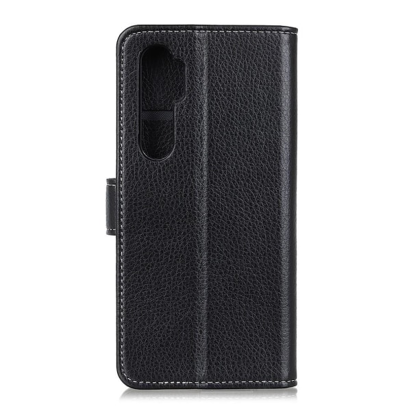 Xiaomi Mi Note 10 Lite - Litchi Plånboksfodral - Svart Black Svart