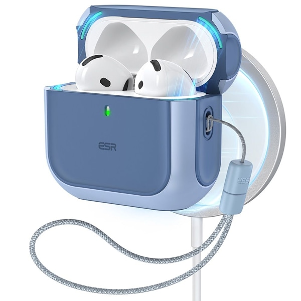 ESR AirPods 4 Skal MagSafe Orbit HaloLock Blå