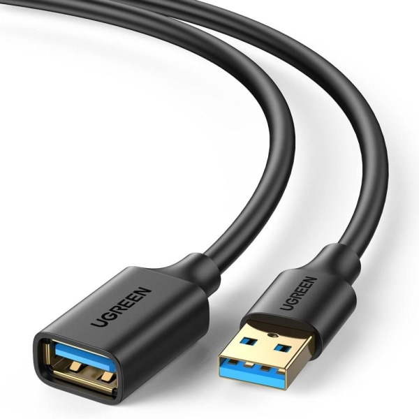 UGREEN 1.5m USB 3.0 Hane Till Hona Förlängningskabel Svart