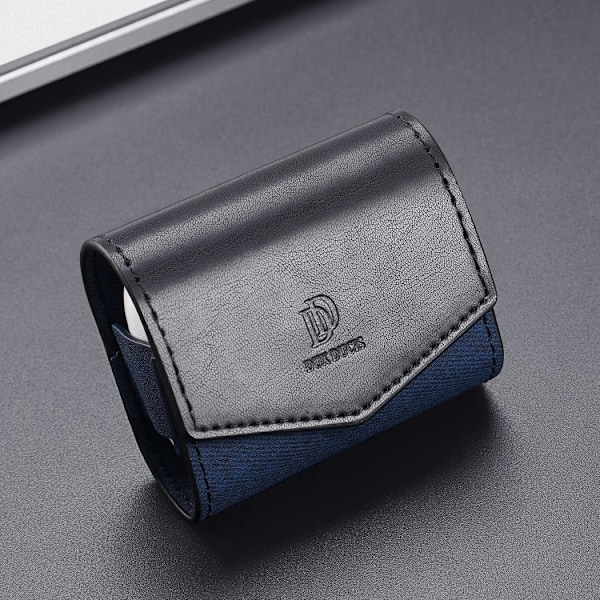 DUX DUCIS AirPods 3 Fodral PU-Läder Med Krok Svart/Blå