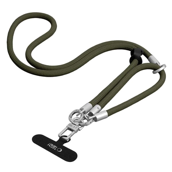 Tech-Protect Mobilsnöre CrossBody & Wrist Rope Olive Green
