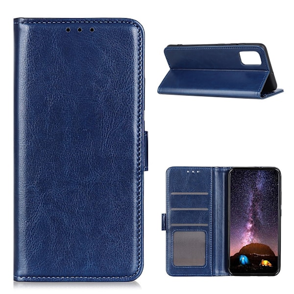 Xiaomi Mi 11 - Crazy Horse Läder Fodral - Blå Blue Blå