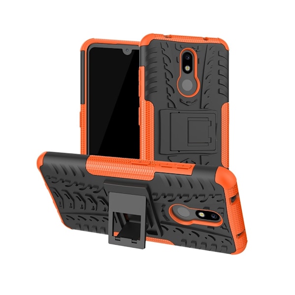 Nokia 3.2 - Ultimata stöttåliga skalet med stöd - Orange Orange Orange