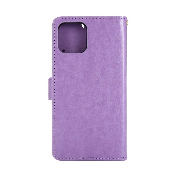 iPhone 12 / 12 Pro - Flower Fodral - Lila Purple Lila