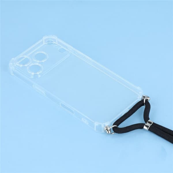 iPhone 17 Pro Skal Med Mobilsnöre TPU Transparent