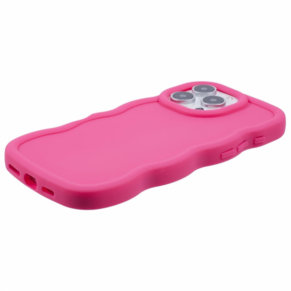 iPhone 16 Pro Mobilskal Wavy Rosa