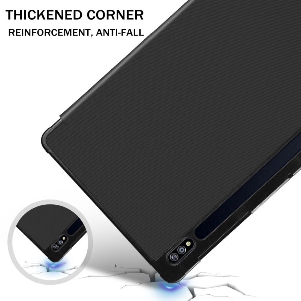 Samsung Tab S7 / Tab S8 - Tri-Fold Fodral Med Pennhållare - Svar