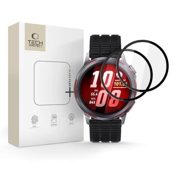 Tech-Protect Huawei Watch GT Runner 2 Skärmskydd 2-PACK GlassFlex+