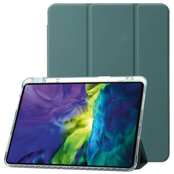 iPad Pro 11 2024 Fodral Tri-Fold Pennhållare Hybrid Grön