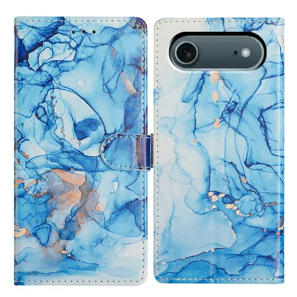 iPhone Air Fodral Med Tryck Blå Marmor