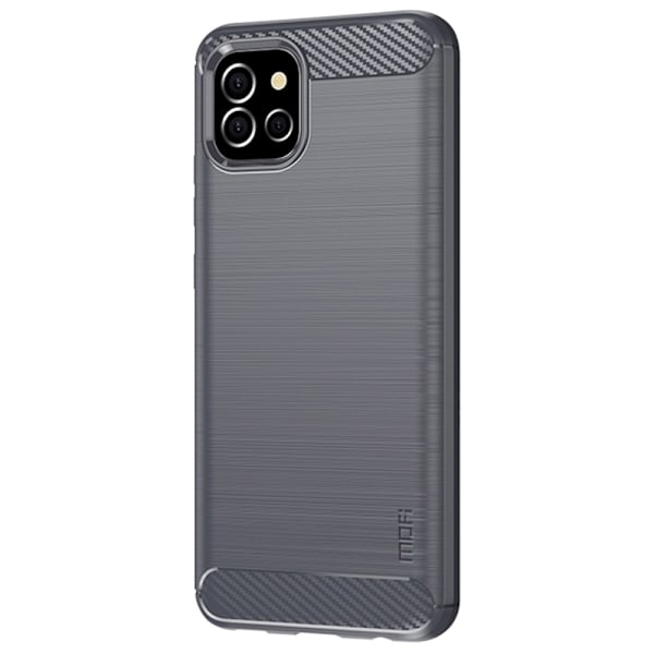 MOFI Samsung Galaxy A03 Skal Borstad Stål Textur Grå
