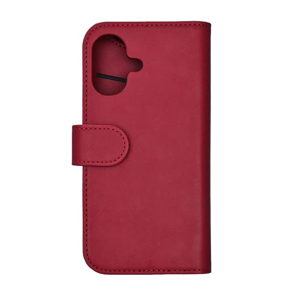 Gear iPhone 17 Fodral MagSafe Läder Deep Red
